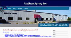Desktop Screenshot of madisonspringinc.com